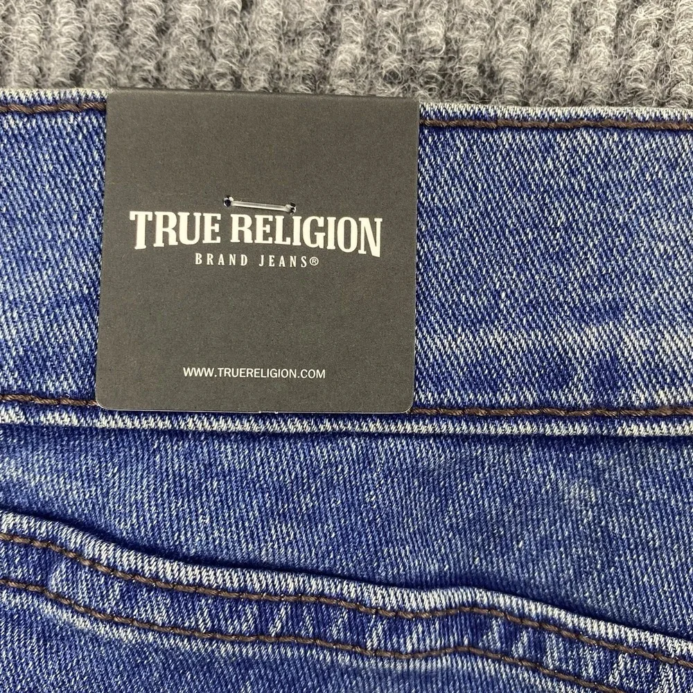 True Religion Ricky Straight Jeans Men's Size 40 Medium Blue Comet Wash NWT